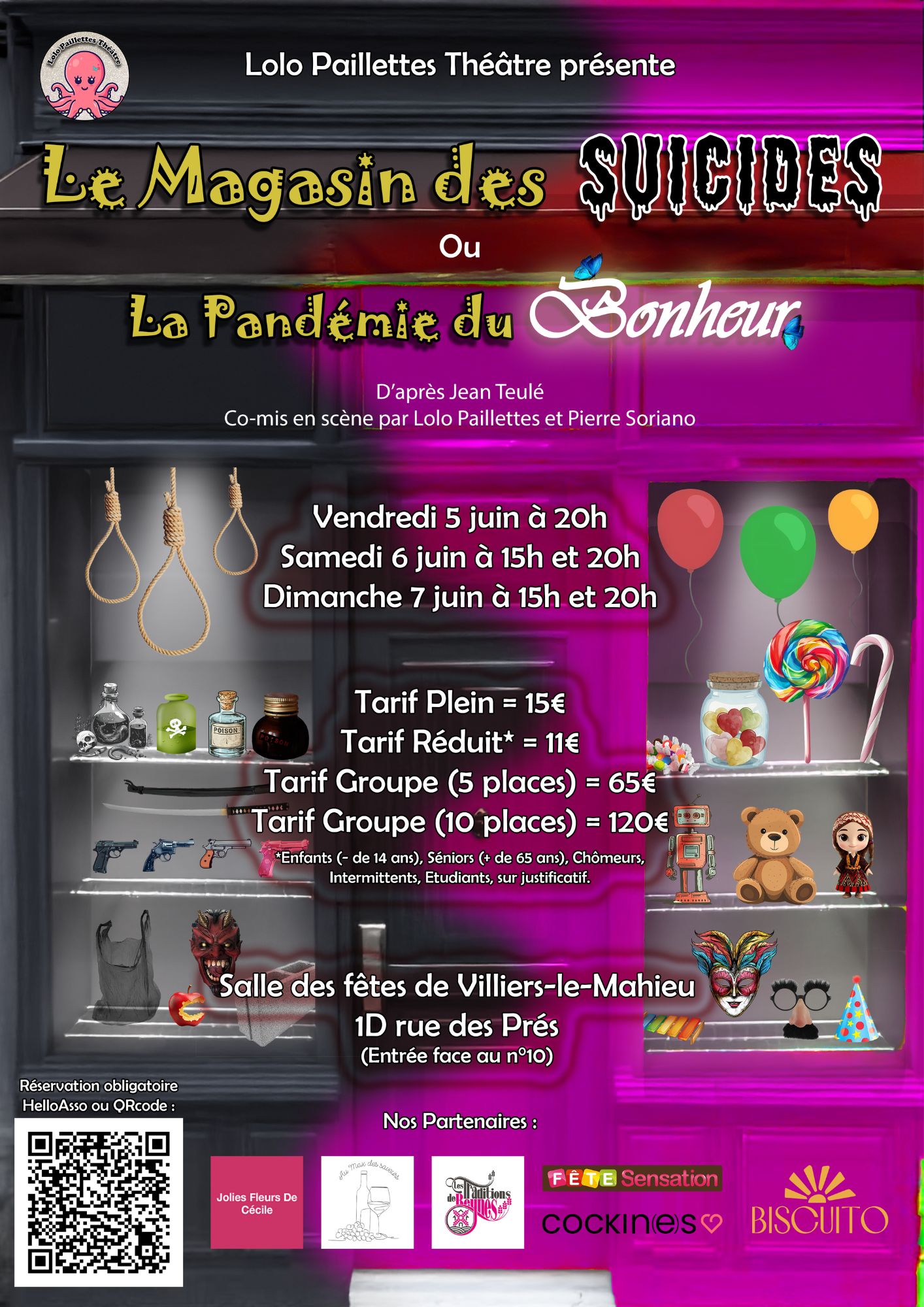 Le magasin des suicides - Théâtre - Villiers-le-Mahieu