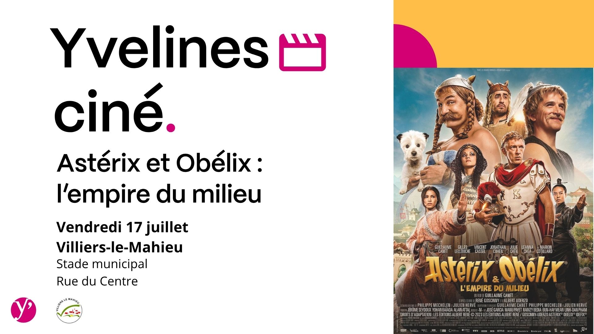 Affiche Yvelines Ciné 2026 - Villiers-le-Mahieu - Affiche horizontale
