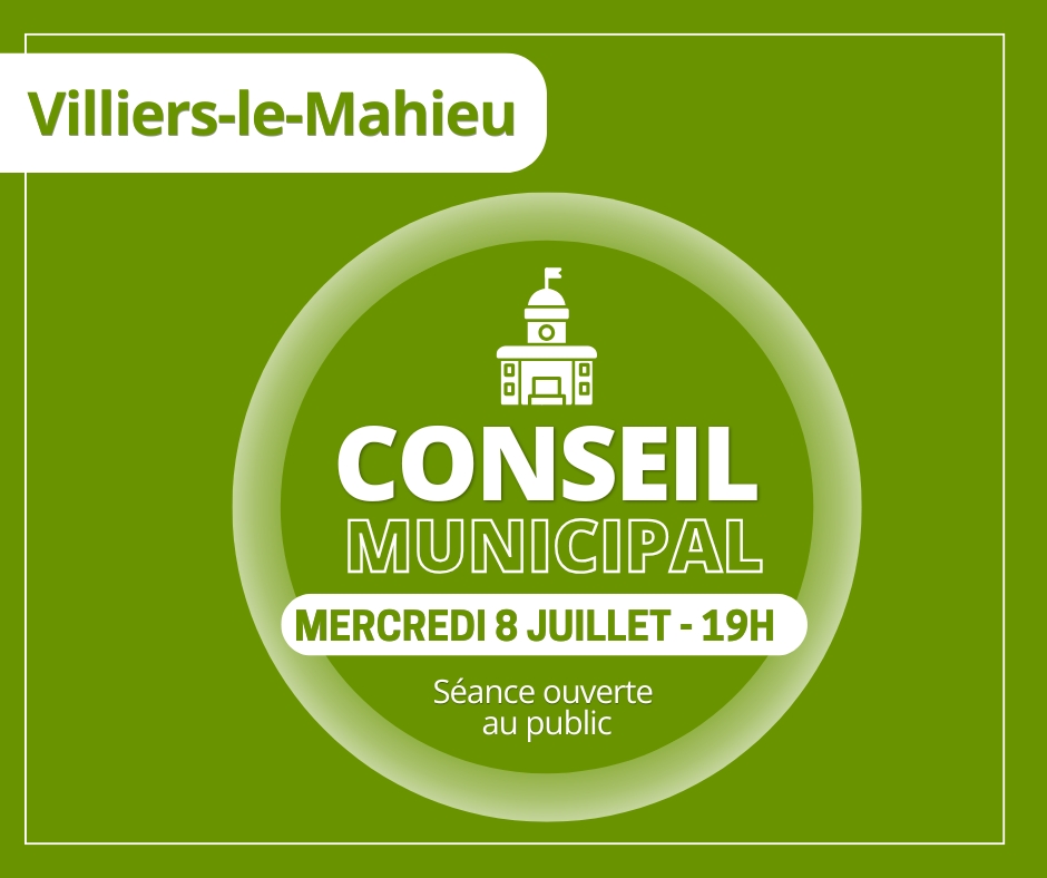 Conseil Municipal - Mercredi 8 juillet 2026